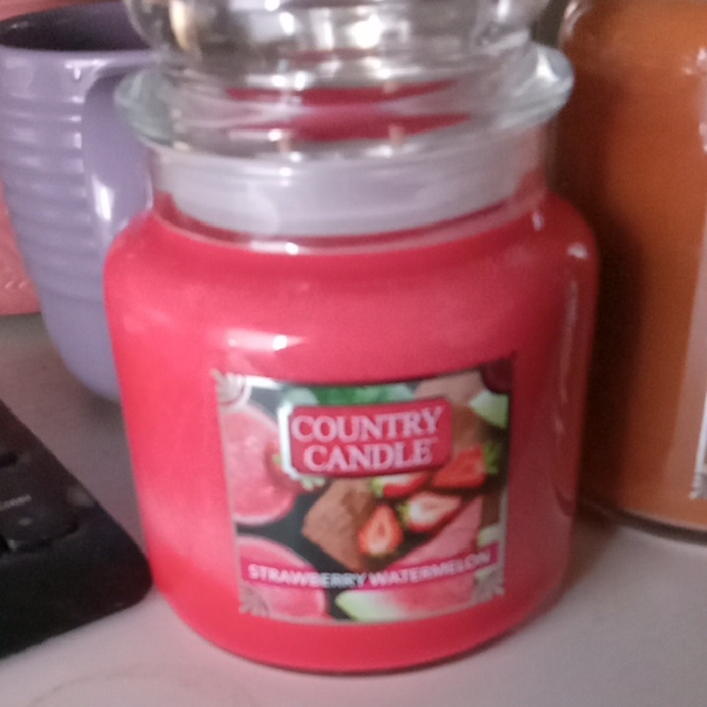 Strawberry Watermelon Red Jar Candle